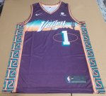 NBA 1 Booker Phoenix Suns fashion design Maillot Violet imprimé